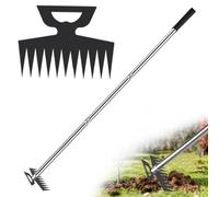 ROLKAR Outil de ramassage de mauvaises herbes, binette à main, petit pour plantation, désherbeur, pissenlit, cultivateur debout pour fleurs, parterres, pelouses, cour, désherbage et nivellement