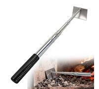 ROLKAR Râteau à charbon de bois, pelle à cendres, grattoir pour foyer, poêle à charbon, outil de nettoyage de cheminée pour poêle à bois, fumoir, céramique, Kamado, gros œufs verts