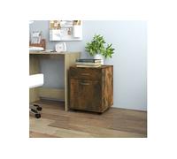 Rolkast 45x38x54 cm bewerkt hout gerookt eikenkleurig815963