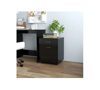 Rolkast 45x38x54 cm bewerkt hout zwart808441