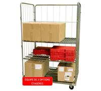 Roll conteneur 3 ridelles 1200 x 800 x 1800 mm CU 400 kg FIMM - 885006620