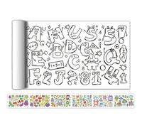 Roll de papier à dessin, Rouleau de peinture pour - 118 x 11,8 pouces Rouleau de feuille de dessin pour collants,Les premiers jouets éducatifs pour la maison de la maternelle