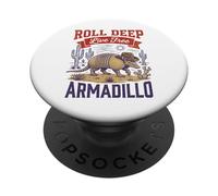Roll Deep Live - Cowboy Armadillo Gratuit PopSockets PopGrip Adhésif