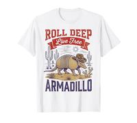 Roll Deep Live - Cowboy Armadillo Gratuit T-Shirt
