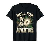 Roll for Adventure Jeu de société Amusant Jungle Explorateur de dés T-Shirt Graphique avec Valeur