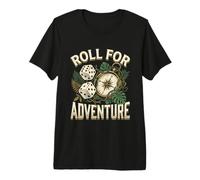 Roll for Adventure Jeu de société Amusant Jungle Explorateur de dés T-Shirt Haut de Gamme