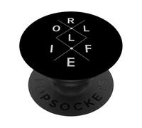 Roll for Life - Jiu Jitsu Brésilien Flow Design PopSockets PopGrip Adhésif