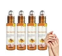 Roll-on apaisant pour ongles des orteils et des doigts, rouleau réparateur pour ongles fragiles et abîmés, sérum fortifiant hydratant, éclaircissant et nourrissant pour les ong/les. (4PCS)
