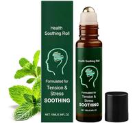 Roll-on apaisant, Roll-on d'huile essentielle Head Calm, Ingrédients naturels et purs, Stick confort à la menthe poivrée - Aromathérapie rafraîchissante et apaisante,1pc