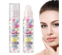 Roll-on - Brillant hydratant non collant pour le soin des lèvres, traitement en rouleau | Femmes filles routine quotidienne de soin des lèvres conditionnement nu