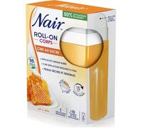 -Roll-On Cire au Sucre,aux extraits de Lait&Miel,spéciale Peaux Sèches & Sensibles,avec 10 Bandes,Roll-On de 100ml
