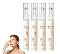 Roll-on contour des yeux au riz - Soin quotidien du regard（4pcs） | for Dark Circles and Puffy Eyes,Hydrating Eye Roller for Fine Lines and Sensitive Skin