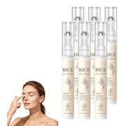 Roll-on contour des yeux au riz - Soin quotidien du regard（6pcs） | for Dark Circles and Puffy Eyes,Hydrating Eye Roller for Fine Lines and Sensitive Skin