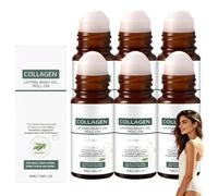 Roll-on d'huile corporelle liftante au collagène, massage hydratant et raffermissant, formule légère à absorption rapide, lisse le grain peau, atténue les ridules, améliore l'élasticité cutanée (PCS6)