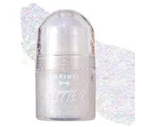 Roll-on Gel à Paillettes pour le Corps, Maquillage de sirène, Roll-on Pailleté pour Enfant, Visage Liquide de Paillettes Holographiques, pour les Accessoires de Rave, Maquillage d'Halloween(#03Blanc)