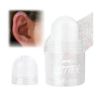 Roll-on Gel à Paillettes pour le Corps, Maquillage de sirène, Roll-on Pailleté pour Enfant, Visage Liquide de Paillettes Holographiques, pour les Accessoires de Rave, Maquillage d'Halloween(#01Blanc)