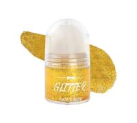 Roll-on Gel de maquillage liquide à paillettes pour le corps, paillettes de sirène, holographic Gliter Face Paint, festival Rave Accessories, épais brillant (doré)