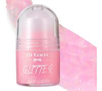 Roll-on Glitter Body Gel, Maquillage de sirène, Roll-on Gel à Paillettes pour le Corps, Accessoire de rave - Peinture holographique à paillettes - pour les Accessoires de Rave(Rose#05)