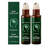 Roll-on Huile Essentielle Soulagement de la Migraine, Roll-on Huile Essentielle Anti-Vertiges, Soulage les Maux de Tête et les Vertiges, Apaise et Rafraîchit Rapidement, Convient à l'Aromathérapie