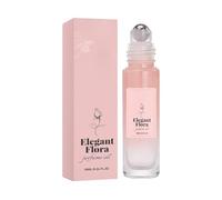 Roll On Perfume, Rose Scent Fragrance Oil, Plant Extract Bottle for Body Wrist Neck Travel Home Office Dating Party Wedding Daily Long Lasting Use Women Men Gift Personal Care