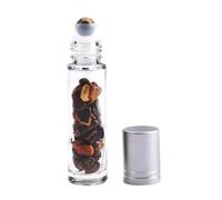 Roll on pierre naturelle massage bien etre pierre precisieuse oeil du tigre 10ml (Marron)