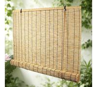 Roll Pull Rideau/Reed Rideau, Facile à Installer/perméable à la lumière, imperméable à l'eau, Respirant/spécial pour la terrasse/Anti - UV(W135xH280cm)