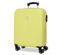 ROLL ROAD Cambodge Valise de Cabine Jaune 40 x 55 x 20 cm Rigide 2,9 kg Fermeture à Combinaison latérale ABS 2,9 kg 37 L Extensible Bagage à Main, Citronier, Talla única, Valise de Cabine