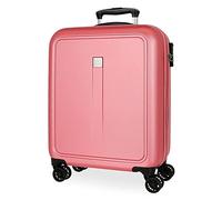 Roll Road Cambodge Valise de Cabine Rose 40 x 55 x 20 cm Rigide ABS Fermeture à Combinaison latérale 37 l 3,08 kg 4 Roues Doubles Bagages à Main