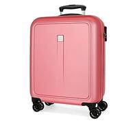 Roll Road Cambodge Valise de Cabine Rose 40 x 55 x 20 cm Rigide ABS Fermeture à Combinaison latérale 37 l 2,78 kg 4 Roues Doubles Bagages à Main