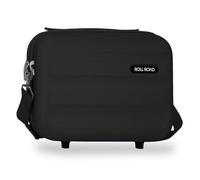 Roll Road Flex Trousse de Toilette Adaptable Noir 29x21x15 cm Rigide ABS 9.1L 0.8 kgs