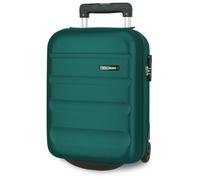 Roll Road Flex Valise de Cabine Verte 30 x 44 x 20 cm Rigide 2,2 kg Fermeture à Combinaison latérale ABS 2,2 kg 33 L Bagage à Main, Vert, Talla única, Valise Cabine