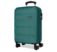 ROLL ROAD Flex Valise de Cabine Verte 35 x 55 x 20 cm Rigide 2,5 kg Fermeture à Combinaison latérale ABS 2,5 kg 33 L Extensible Bagage à Main, Vert, Talla única, Valise de Cabine