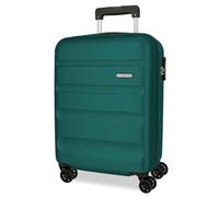 Roll Road Flex Valise de Cabine Verte 38 x 55 x 20 cm Rigide 2,5 kg Fermeture à Combinaison latérale ABS 2,5 kg 35 L Bagage à Main, Vert, Talla única, Valise Cabine