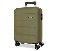 Roll Road Flex Valise de Cabine Verte 38 x 55 x 20 cm Rigide 2,5 kg Fermeture à Combinaison latérale ABS 2,5 kg 35 L Bagage à Main, Vert, Talla única, Valise Cabine