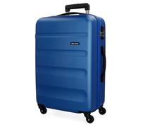 Roll Road Flex Valise Moyenne Bleu 46x64x23 cms Rigide ABS Serrure à combinaison 56L 3,1Kgs 4 roues