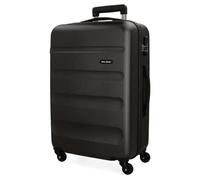 Roll Road Flex Valise Moyenne Noir 46x65x23 cms Rigide ABS Serrure à combinaison 56L 3,1Kgs 4 roues
