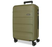 Roll Road Flex Valise Moyenne Verte 46 x 65 x 23 cm Rigide 3,16 kg Fermeture à Combinaison latérale ABS 3,16 kg 56 L, Vert, Talla única, Valise Moyenne