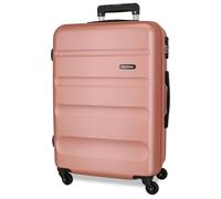 ROLL ROAD Flex Valise Rigide fabriquée en ABS, Un matériau, Fermeture à Combinaison latérale, 4 Roues Doubles, Bagage Main, intérieur Pratique avec Un Compartiment, Nude, Talla única, Grande Valise