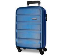 ROLL ROAD Flex Valise Rigide fabriquée en ABS, Un matériau, Fermeture à Combinaison latérale, 4 Roues Doubles, Bagage Main, intérieur Pratique avec Un Compartiment, Bleu, Talla única, Valise Air