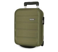 Roll Road Flex Valise Rigide fabriquée en ABS, Un matériau, Fermeture à Combinaison latérale, 4 Roues Doubles, Bagage Main, intérieur Pratique avec Un Compartiment, Kaki, Talla única, Valise à Main