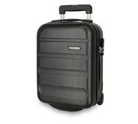 Roll Road Flex Valise Rigide fabriquée en ABS, Un matériau, Fermeture à Combinaison latérale, 4 Roues Doubles, Bagage Main, intérieur Pratique avec Un Compartiment, Noir, Talla única, Valise à Main