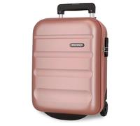 Roll Road Flex Valise Rigide fabriquée en ABS, Un matériau, Fermeture à Combinaison latérale, 4 Roues Doubles, Bagage Main, intérieur Pratique avec Un Compartiment, Nude, Talla única, Valise à Main