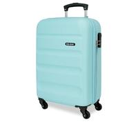 Roll Road Flex Valise Rigide fabriquée en ABS, Un matériau, Fermeture à Combinaison latérale, 4 Roues Doubles, Bagage Main, intérieur Pratique avec Un Compartiment, Bleu (Azulon), Valise de Cabine