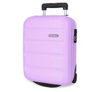 ROLL ROAD Flex Valise Rigide fabriquée en ABS, Un matériau, Fermeture à Combinaison latérale, 4 Roues Doubles, Bagage Main, intérieur Pratique avec Un Compartiment, Violet, Valise à Main