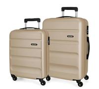 ROLL ROAD Flex Valise Rigide Fabriquée en ABS, Un matériau, Serrure à Combinaison latérale 4 Roues Doubles pour Bagage à Main, Intérieur Pratique avec Un Compartiment