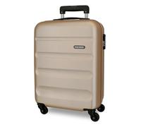 Roll Road Flex Valise Trolley Cabine Beige 38x54x20 cms Rigide ABS Serrure à combinaison 35L 2,5Kgs 4 roues Bagage à main