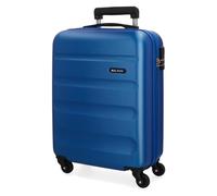 Roll Road Flex Valise Trolley Cabine Bleu 38x54x20 cms Rigide ABS Serrure à combinaison 35L 2,5Kgs 4 roues Bagage à main