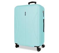 Roll Road Formentera Bleu Clair Valise Moyenne 46x65x24 cm Rigide ABS Serrure à Combinaison Intégrée 56L 3.4 kg 4 Doubles Roues