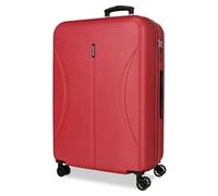 Roll Road Formentera Valise Moyenne Bordeaux 46x65x24 cm Rigide ABS Serrure à Combinaison Intégrée 56L 3.4 kg 4 Doubles Roues