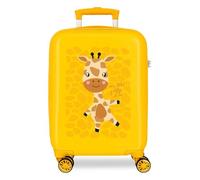 Roll Road Happy - Valise Enfant Rigide en ABS avec Fermeture à Combinaison Latérale, 4 Roues, Bagage à Main. Fabriquée en ABS, Un matériau Rigide et léger.